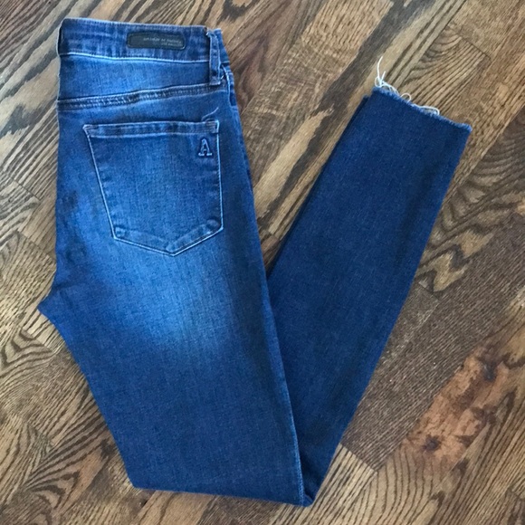 Articles Of Society Denim - Articles of Society Raw Hem Skinny Jeans